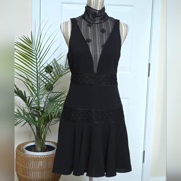 NWT Cinq a Sept Black Concordia Dress Size 8 - Picture 2 of 13